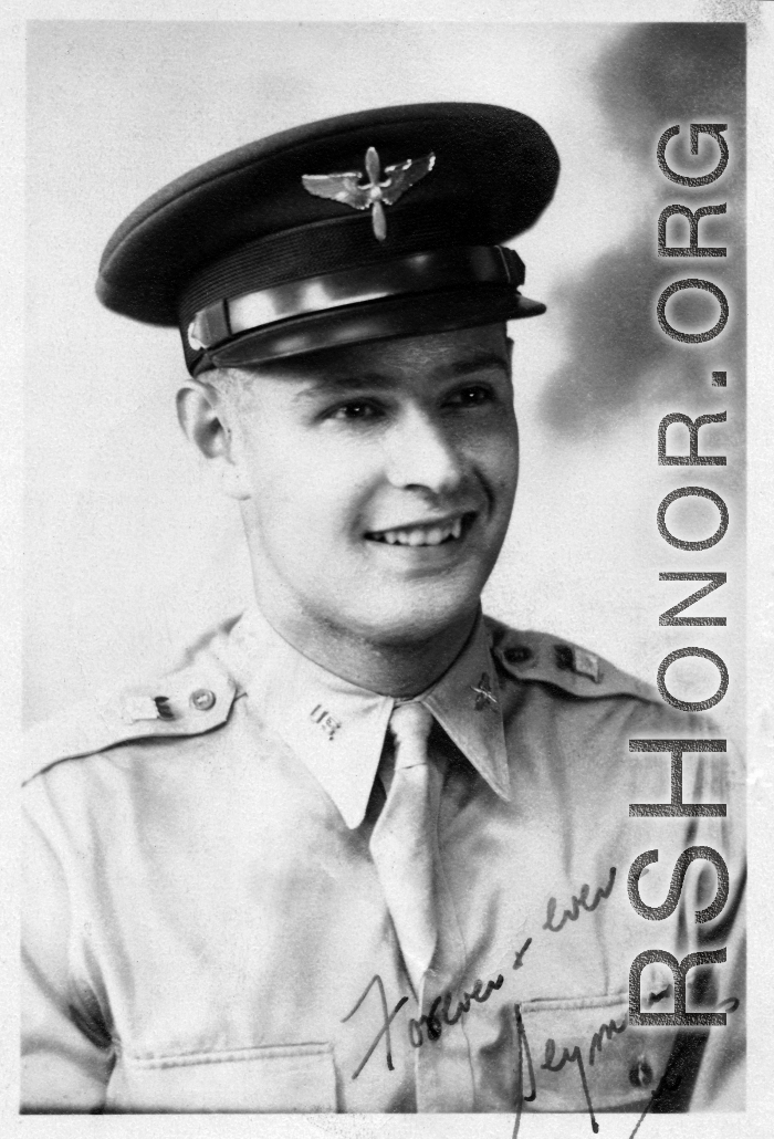 1st Lt. Seymour Mazer was born on January 7, 1922 to Joseph and Mollie Mazer in the Bronx, NY. He graduated from Dewitt Clinton High School and married Claire Kellerman in 1942. They had two children, Robert (USMC, deceased), and Mark.  Seymour graduated from The Army Air Forces Navigation School, Monroe Louisiana on December 5, 1942, Class 42-16, and flew from Miami to Calcutta on or about August 24, 1944 to join his unit. Lt. Mazer departed Kunming on or about April 1, 1945 to return to the USA.  On his R
