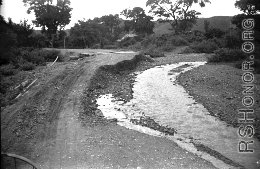 Road in Yunnan during WWII.