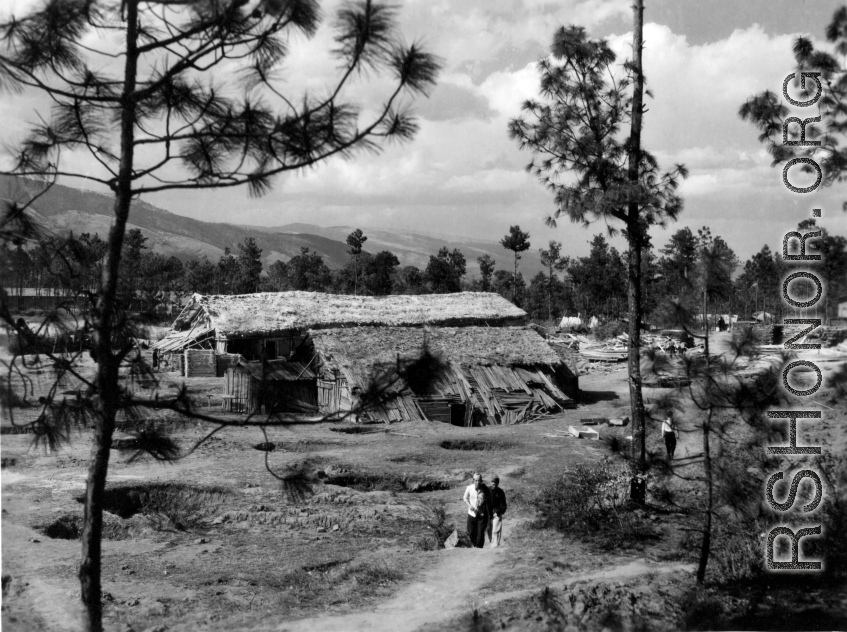 GI explorations of the hostel area at Yangkai air base during WWII: Saw mill.