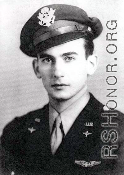 James D. McDowell, 2nd Lt., ID: O-515741, Missing in Action (MIA) in the CBI during WWII. 