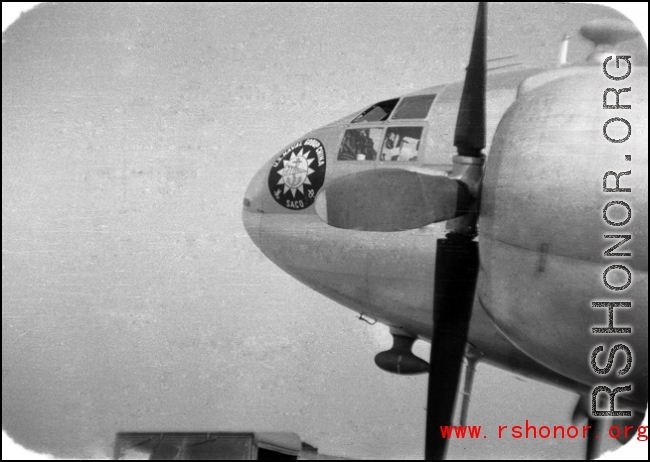 A SACO labeled C-46 in northern China during WWII. Edward Gable served in northern China.