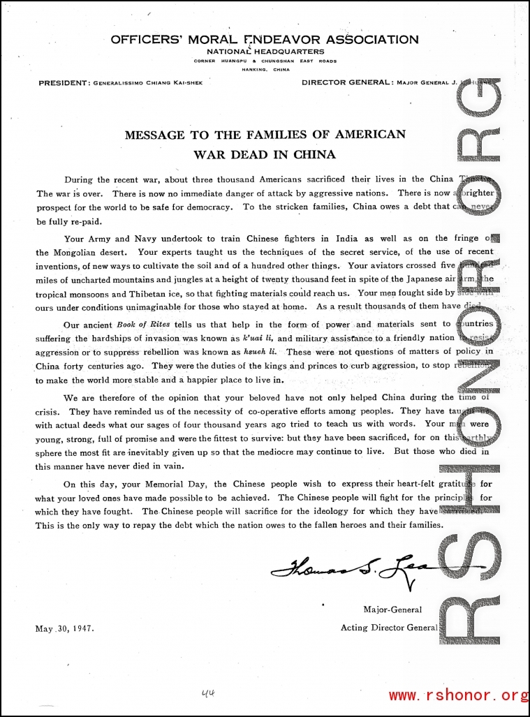 Individual Deceased Personnel File (IDPF) for Albert L. Haynes, MIA, China.