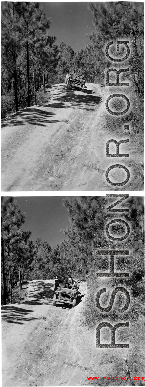 The men traveled by jeep to the site, over rough dirt tracks, but through beautiful country, as in these images.
