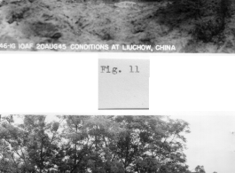 The 10th Air Force moves from Piardoba, India, to Liuzhou, China in the fall of 1945. Here are tents set up in a sea of mud.