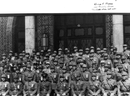 High officers and leadership of the Nationalists in China during WWII. In the middle is Chiang Kai-shek, with Gen Lung on the right.  Photo from George C. Pappas.