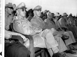 VIP spectators at Karachi benefit rodeo for a leper hospital, Karachi, India, 1943.  Photo from William D. Bowen.