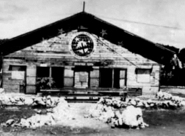 A building on a base in the CBI during WWII.