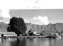 An idyllic resort on Nagin Lake in Kashmir, India, during WWII.  Photo from John Bondurant.