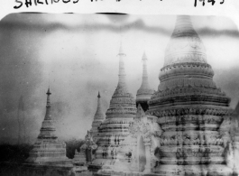 Shrines in Burma, 1945.