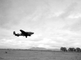 A B-25 taking off in the CBI.