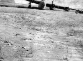 B-24 bomber down on the ground at Liuzhou or Guilin.