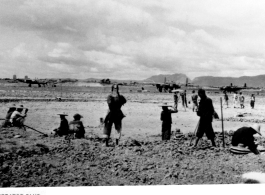 Work at an American airbase in China, provided by the "Liberator Club." In the CBI during WWII. 