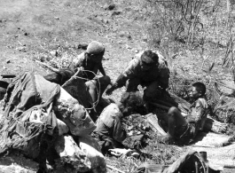 Some destitute poor local people in Yunnan province, China.