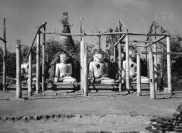 Remains of Buddhist temple in Burma.  During WWII.