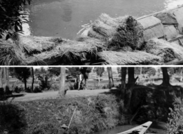 Boats in canals near Kunming during WWII. From the collection of Hal Geer.