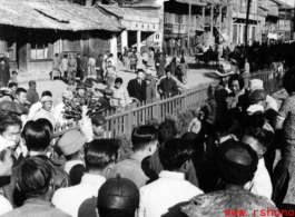 Street scene in Guilin, shortly before the Japanese advance in the fall of 1944.  From the collection of Hal Geer.