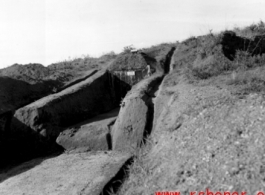 Underground storage locker at an American base in China during WWII.