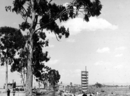 Boats on a canal in Yunnan province, China, during WWII.