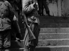 Chinese soldiers, Yunnan, China, during WWII.