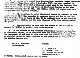 Individual Deceased Personnel File (IDPF) for Albert L. Haynes, MIA, China.