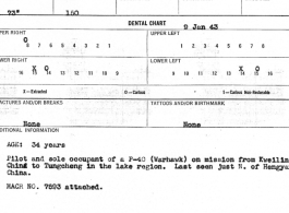 Individual Deceased Personnel File (IDPF) for Albert L. Haynes, MIA, China.