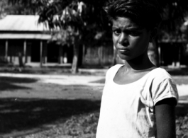 A young man in India during WWII.    From the collection of David Firman, 61st Air Service Group.