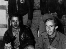 Ringer Squadron flyers, probably at Yangkai base, Yunnan.