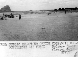 The runway at Liuzhou, Guangxi province, in the CBI, after the Japanese retreat with Ichigo.