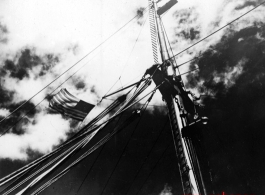 Mast on the ship back from China after WWII.