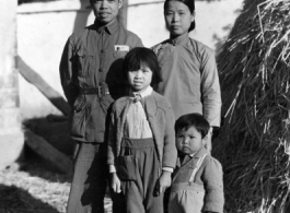 A Chinese military family in Yunnan province, China, during WWII.