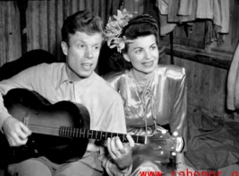 Celebrities Jimmy Dodd and Ruth Carrol in China during WWII.  From the collection of Hal Geer.