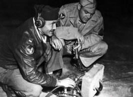 Probably Camera Crew Of The 16Th Combat Camera Unit That Photographed Paulette Goddard's Personal Appearance At A Base In China On 1 March 1944.