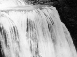 The Huangguoshu falls, near Anshun city, Guizhou province, China, during WWII.