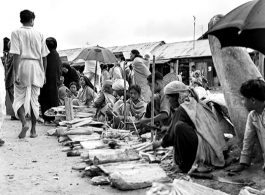 Market in India during WWII.