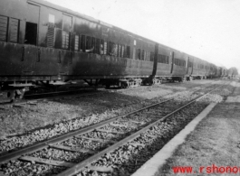 A train in India during WWII.
