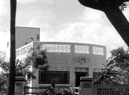 A wealthy ultra-modern home in Madras, India, during WWII.  Photo from Glenn S. Hensley.