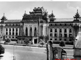 A building in India during WWII.  Photo from Frank Bond.