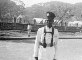 Policeman in India during WWII.