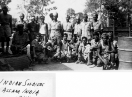 Indian soldiers in Assam, India, during WWII, 1944.