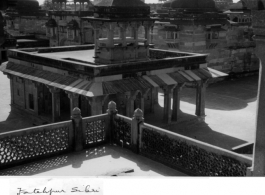 Red Sandstone Palace at Fatehpur Sikri, India. In the CBI during WWII.