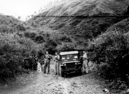 The men traveled by jeep to the site, over rough dirt tracks, but through beautiful country, as in these images.