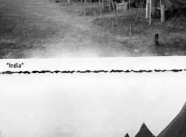 GI tent camp in India during WWII.w