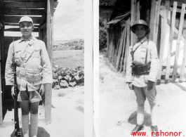 Nationalist Chinese guards near American bases in Yunnan, China, during WWII.