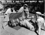 Soldiers packing for an airdrop. 10CU 5G20 5 2ND T.C. AIR SUPPLY SEC.