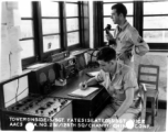 Tower at Chanyi. S/Sgt. Yates, S/Sgt. Rice. AACS Sta. No. 251, 128th Squadron, Chanyi, China.