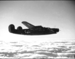 B-24 bomber "The Snark" in flight  in the CBI.    From the collection of Hal Geer.