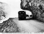 Convoy with Chinese troops in Salween Gorge, January 30, 1945.   US Army Photo.