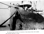 The Marine Raven arrive in Calcutta at the King George Docks with needed supplies. 1944.