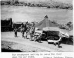 "Our encampment waiting to cross the river when the war ended." In the CBI during WWII.  Photo from Robert Babinec.