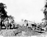 Elephants and bulldozers in North Burma in 1944.  US Army Photo.